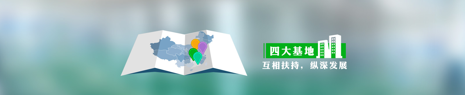 四大基地，互相扶持，縱深發(fā)展